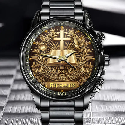 Personalized Southern Baptist Convention Watch - Custom Name Faith-Centered